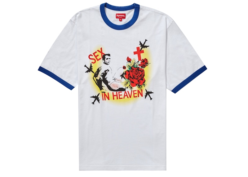 Supreme Sex in Heaven Ringer Tee White