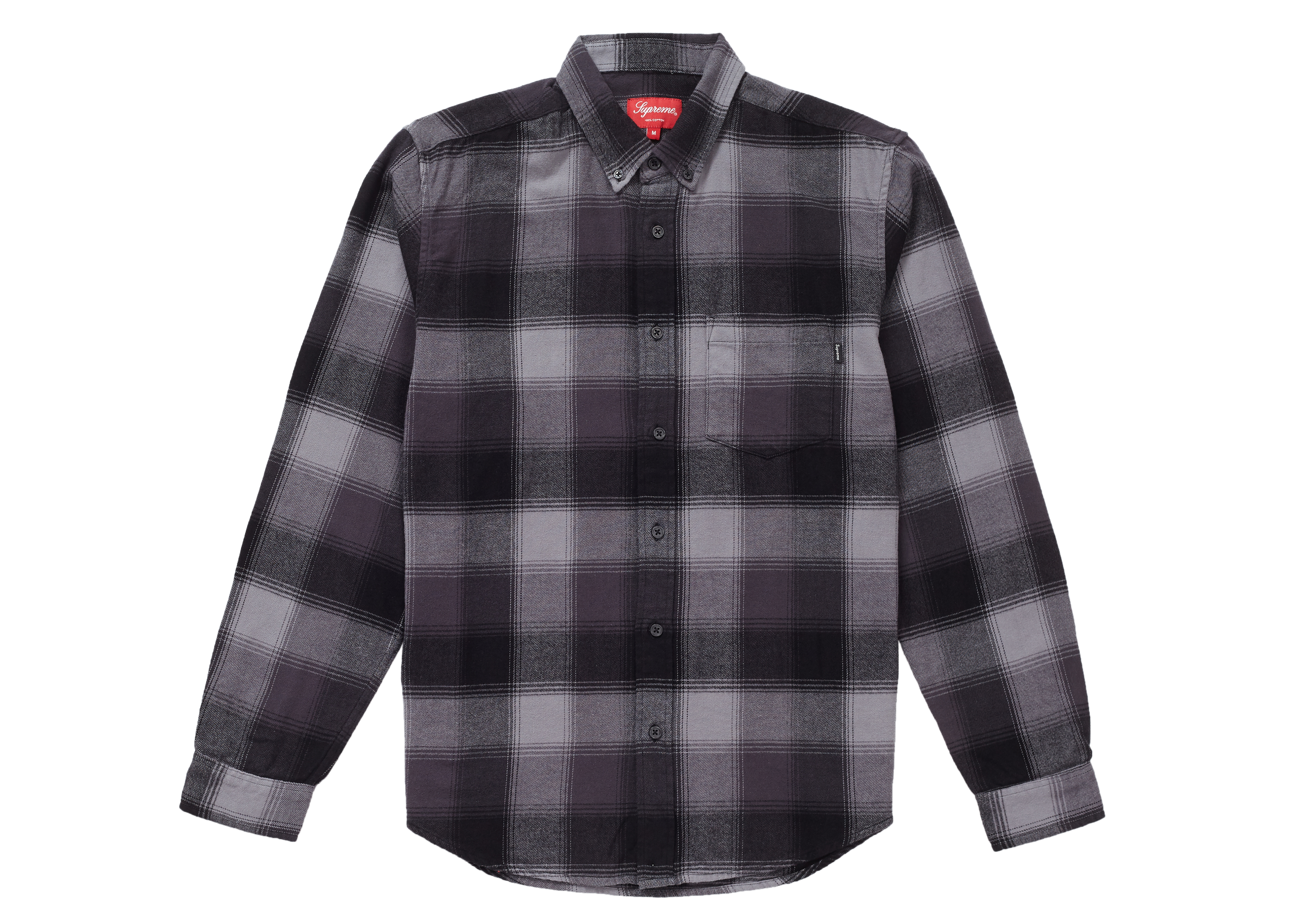Supreme Shadow Plaid Flannel Shirt Black 男装- FW18 - CN