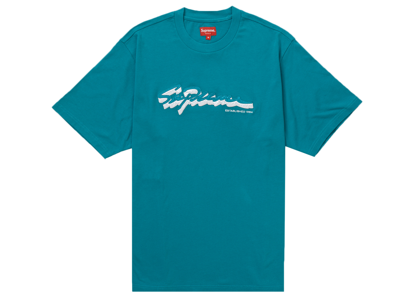 Supreme Shadow Script S/S Top Teal - FW22 Men's - US