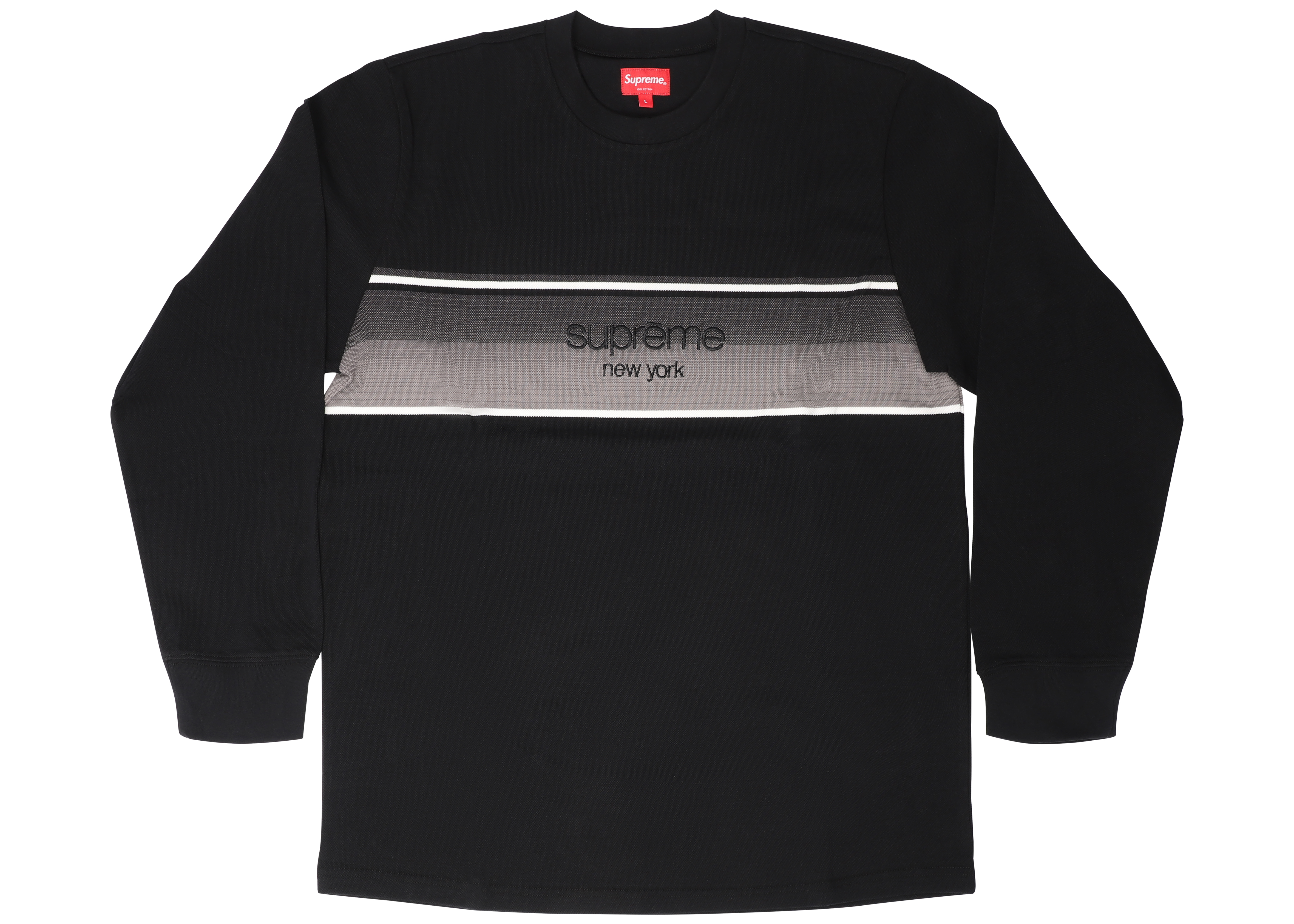 新品 supreme21ssThin stripe L/S Top 正規品 Nedan - Tシャツ 