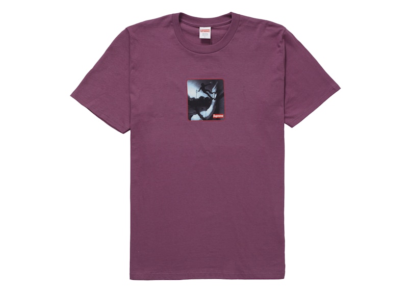 Supreme Shadow Tee Plum Men's - FW21 - US