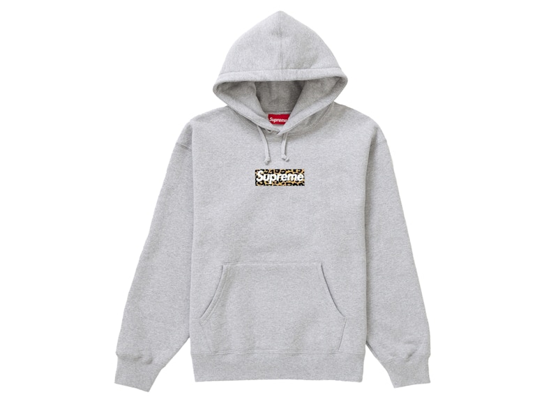 Supreme Shanghai Box Logo Hoodie Heather Grey Men s SS24 US