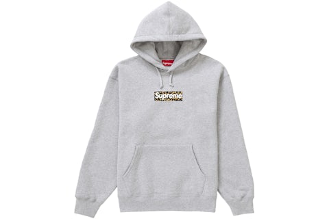 Supreme Shanghai Box Logo Hoodie Heather Grey Men's SS24 GB