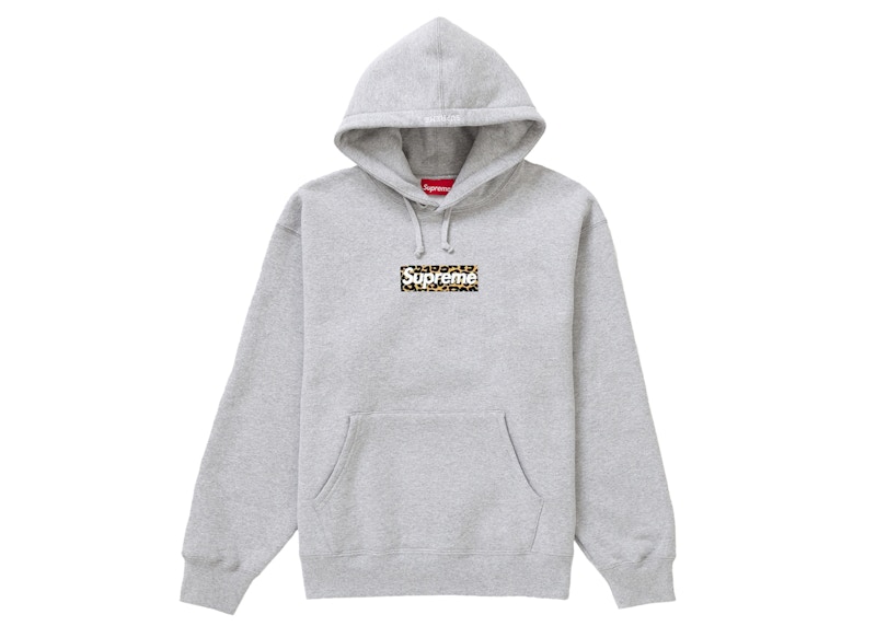 Supreme Shanghai Box Logo Hoodie Heather Grey Men's - SS24 - US