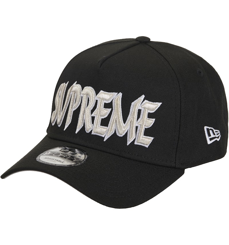 Supreme Sharp Spellout Adjustable New Era Cap Black FW25 GB