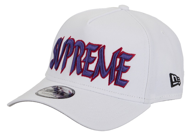 Pre-owned Supreme Sharp Spellout Adjustable New Era Cap In White