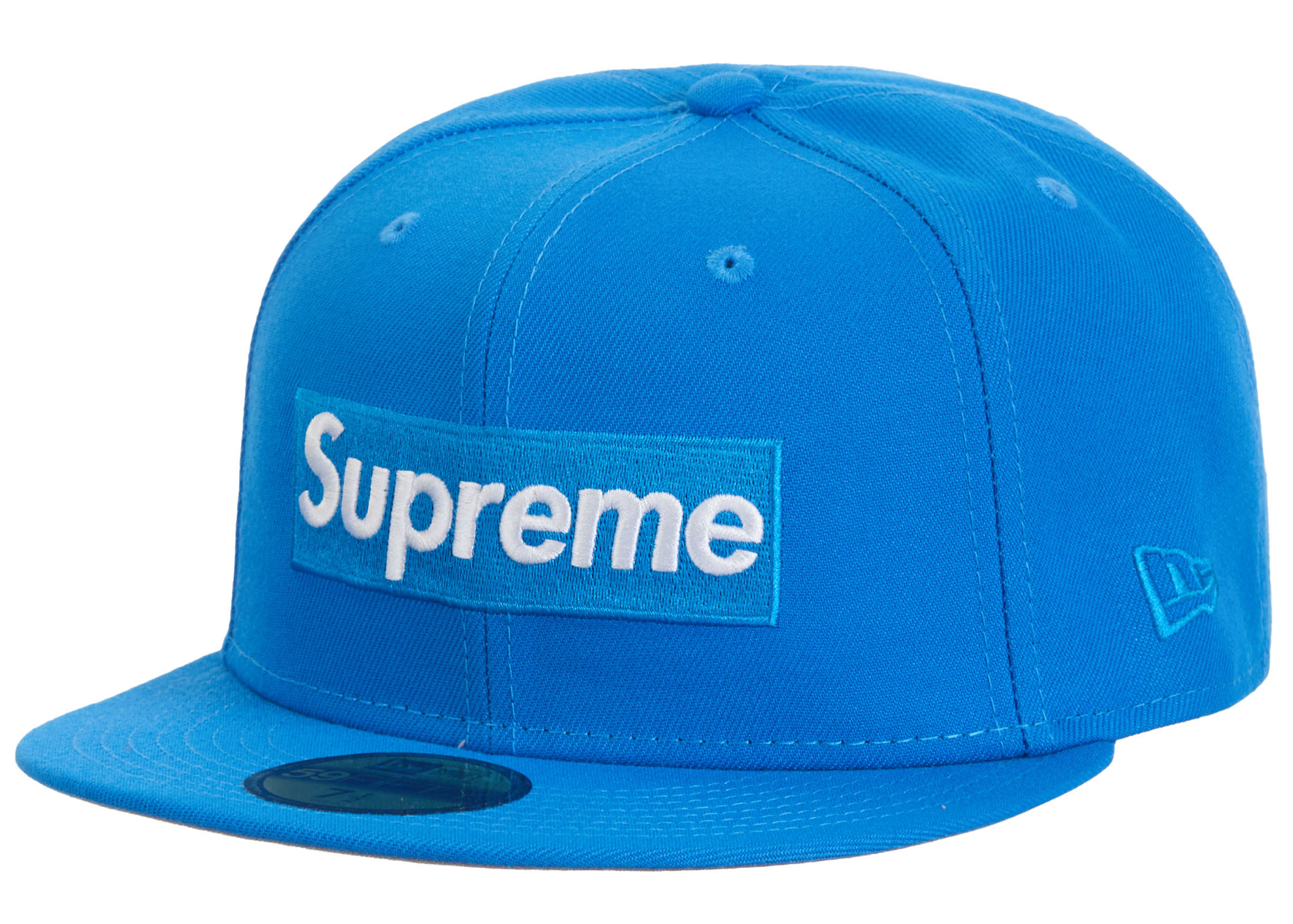 Supreme Sharpie Box Logo New Era Fitted Cap Blue