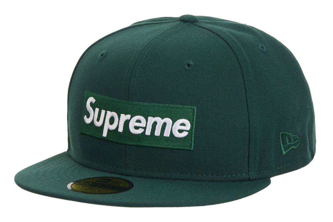 Pre-owned Supreme Sharpie Box Logo New Era Fitted Cap Green In Dark Green