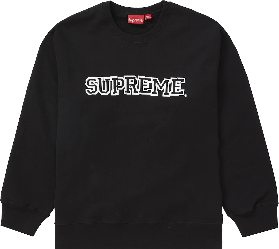 Supreme, Sweaters, Supreme Crewneck Sweatshirt L Black Fw5