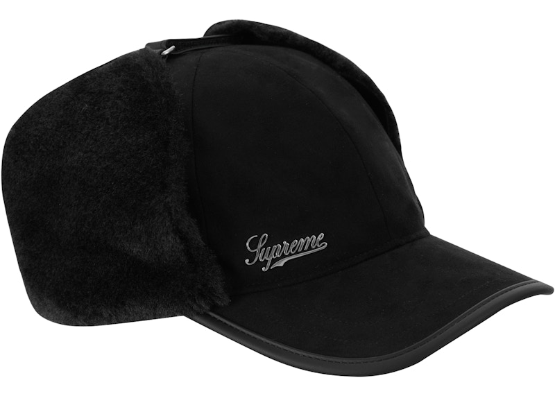 Supreme Shearling Earflap 6-Panel Black - FW22 - GB