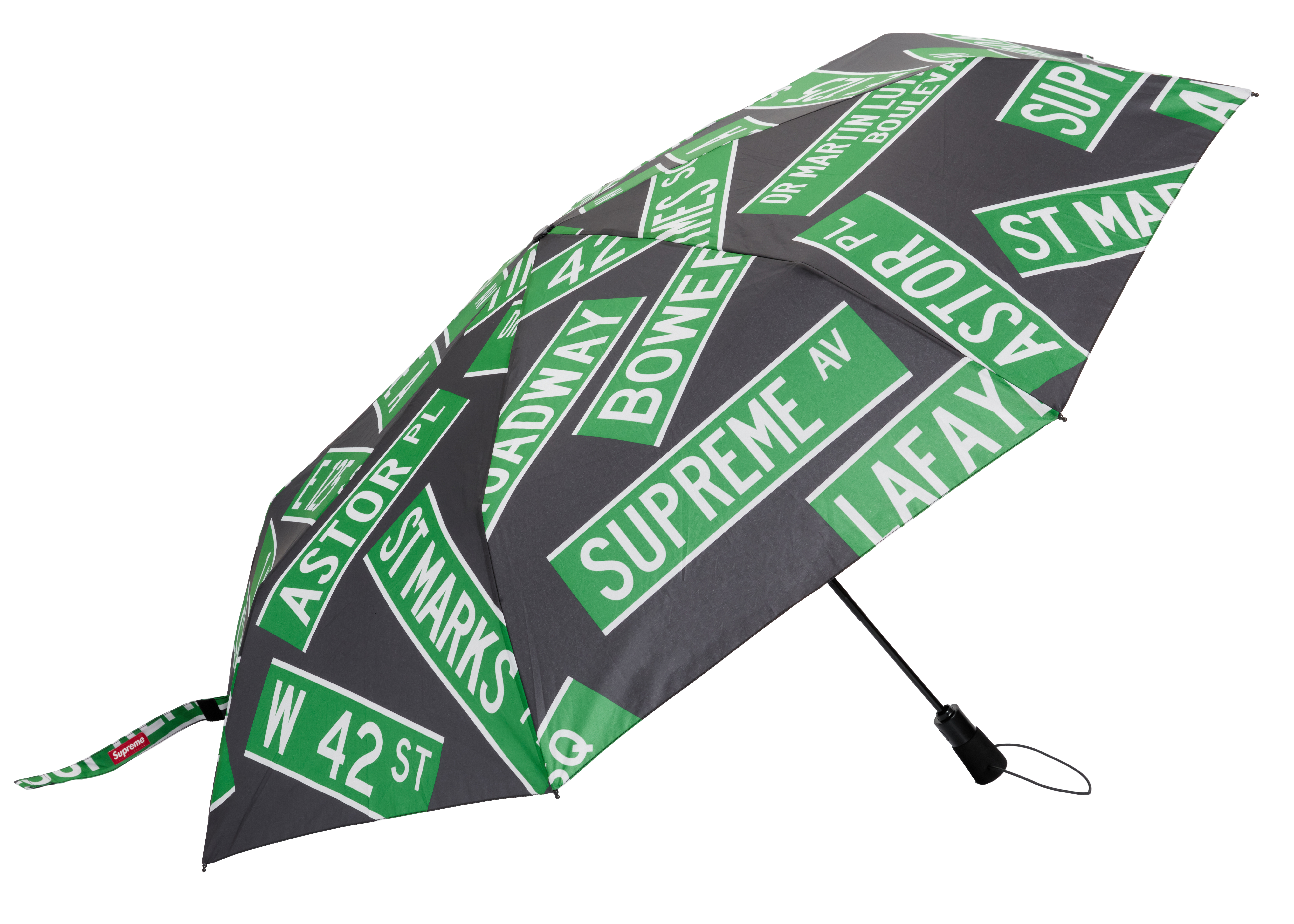 Supreme ShedRain Street Signs Umbrella Black