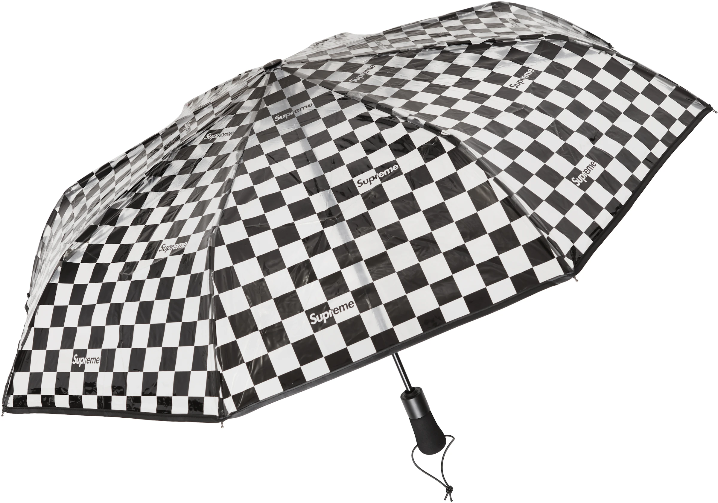 Supreme ShedRain Transparent Checkerboard Umbrella Black SS20 - ES