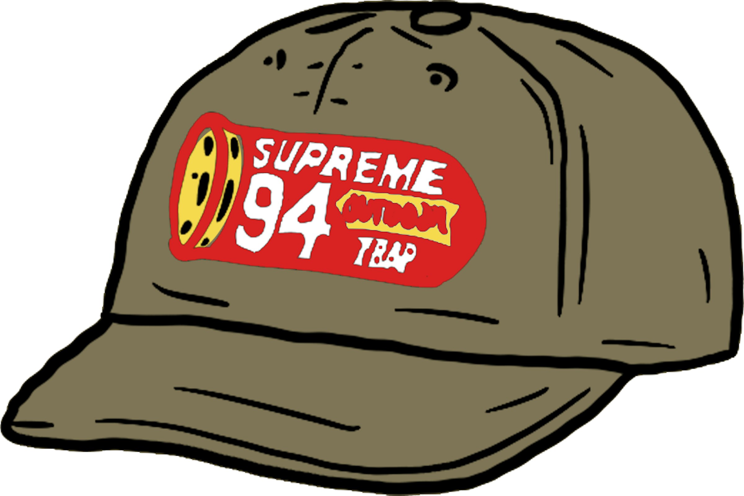 Supreme Shell Patch 6-Panel Olive