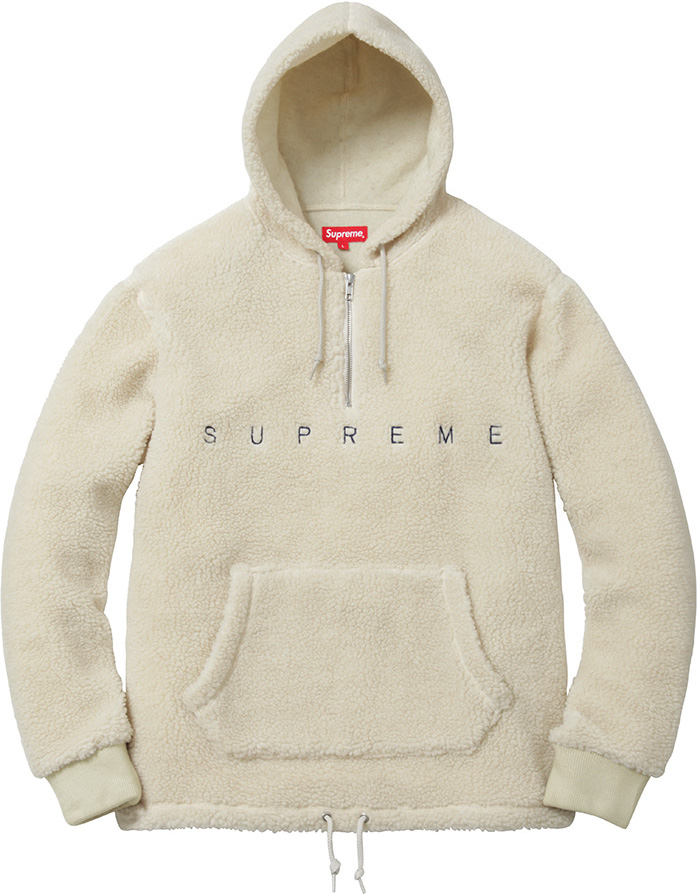 supreme Sherpa Fleece Pullover柄デザインプリント