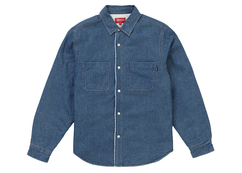 Supreme Sherpa Lined Denim Shirt Red - FW18 - US