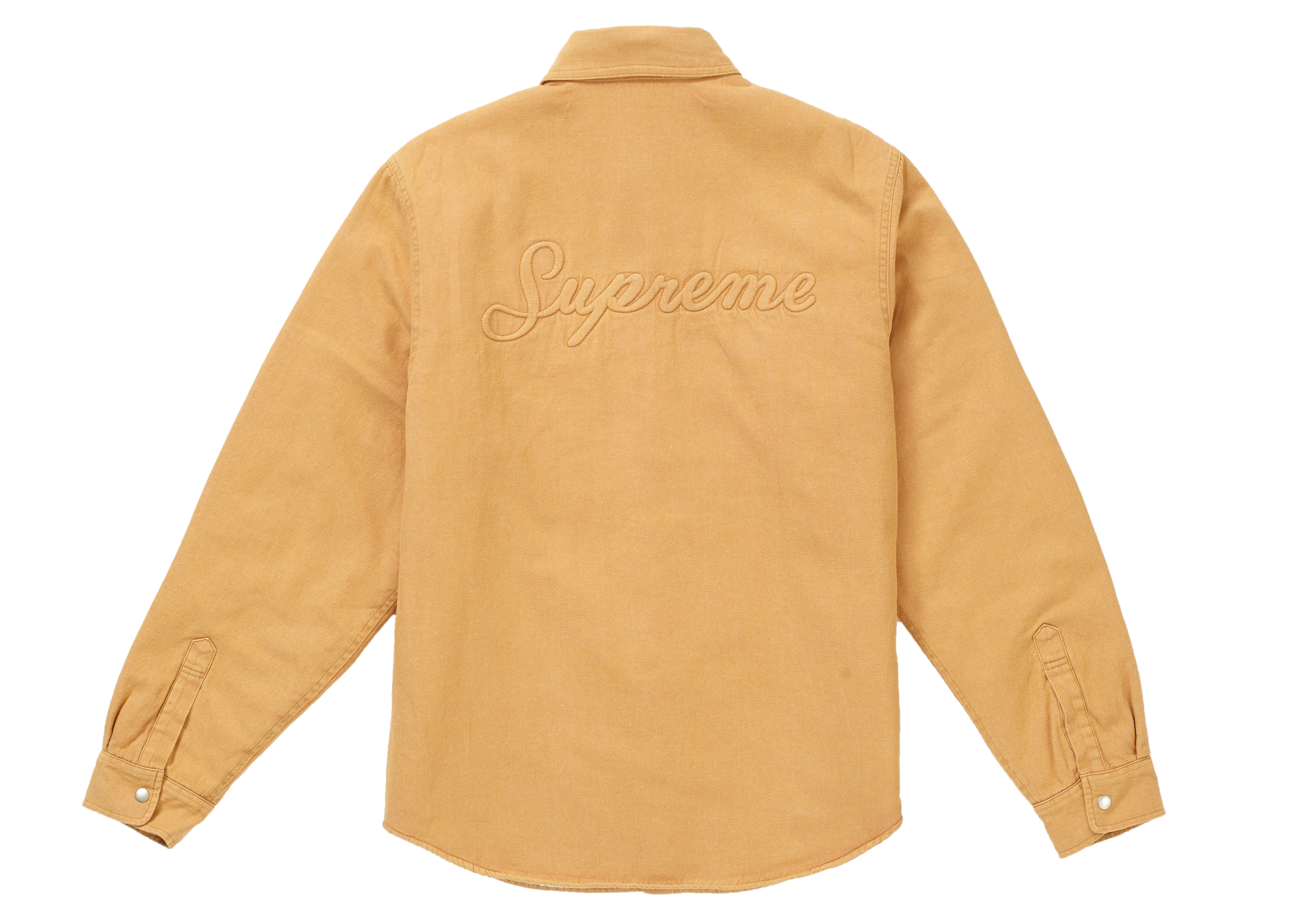 限定製作Sherpa Lined Denim Shirt Gold Gジャン/デニムジャケット