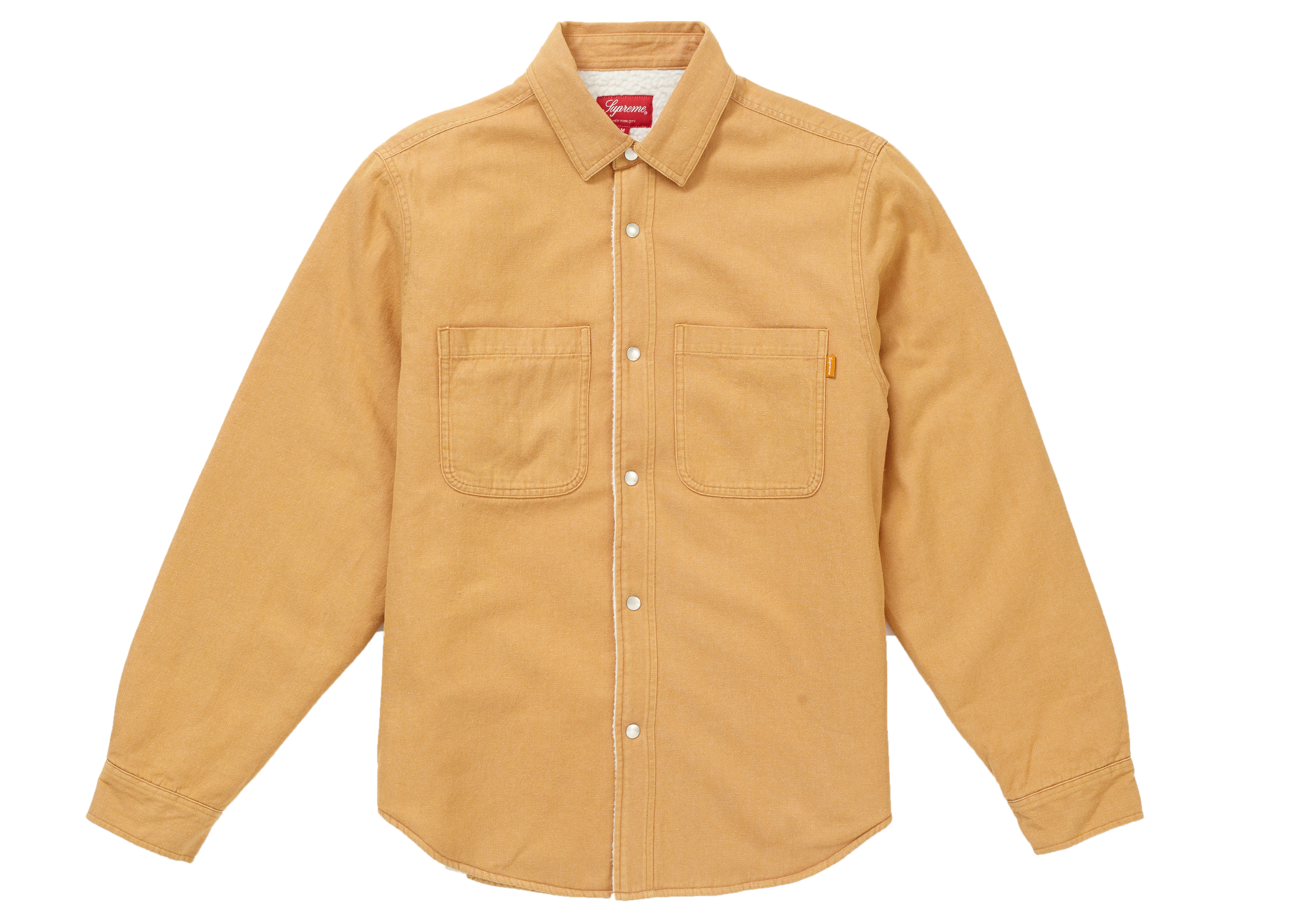 Supreme Sherpa Lined Denim Shirt Gold - FW18 - US
