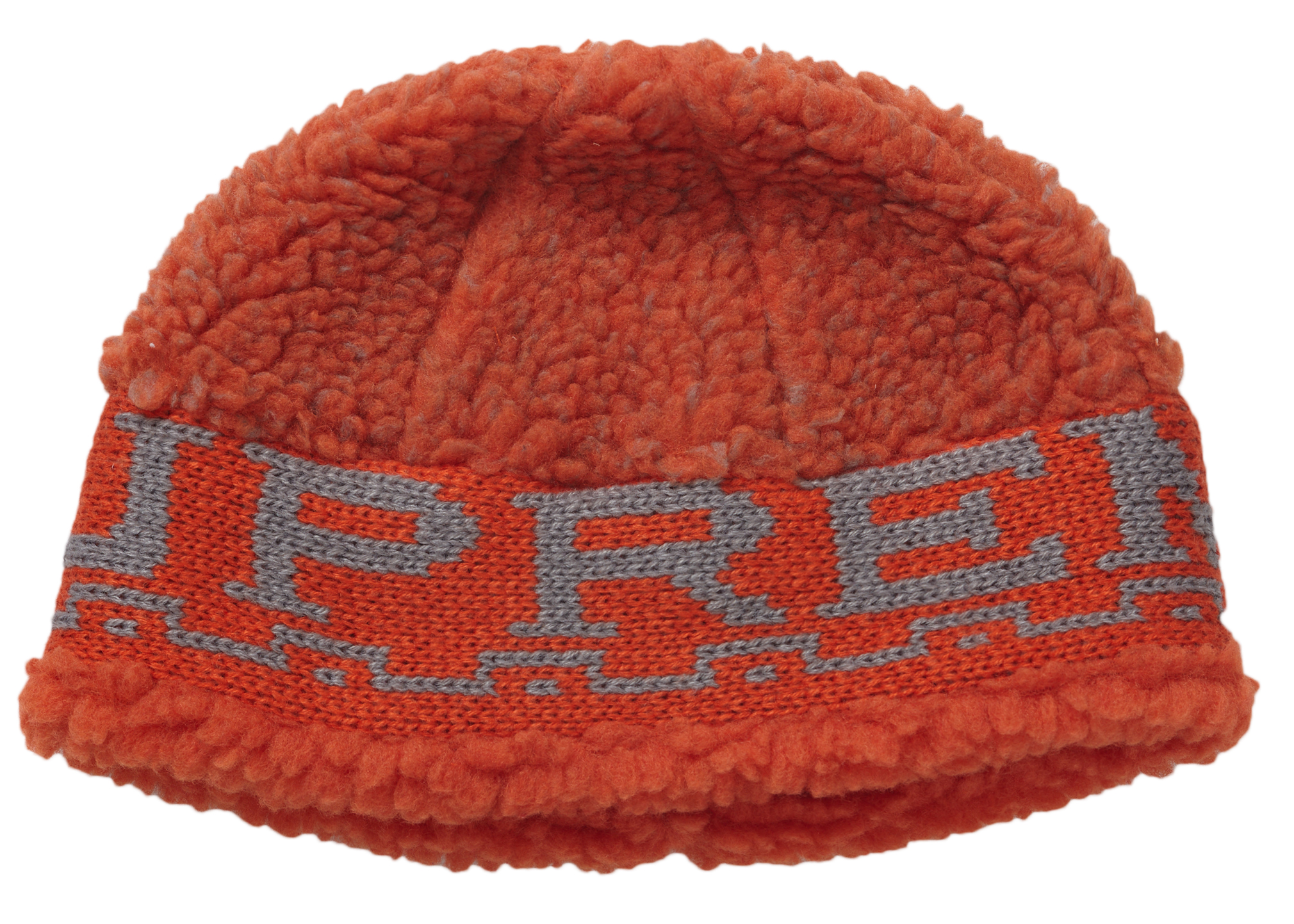 Pre-owned Supreme Sherpa Logo Beanie Burnt Orange | ModeSens