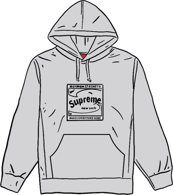 Supreme Shine Hooded Sweatshirt Ash Grey Men's - SS21 - GB
