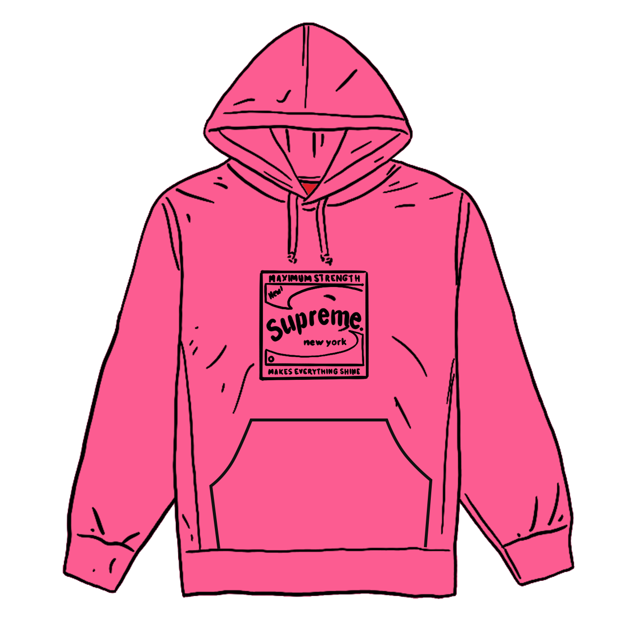 Supreme Shine Hooded Sweatshirt Magenta - SS21 - US