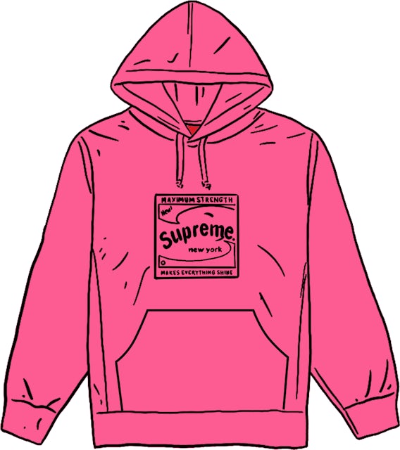 Supreme Shine Hooded Sweatshirt Magenta Men's - SS21 - US