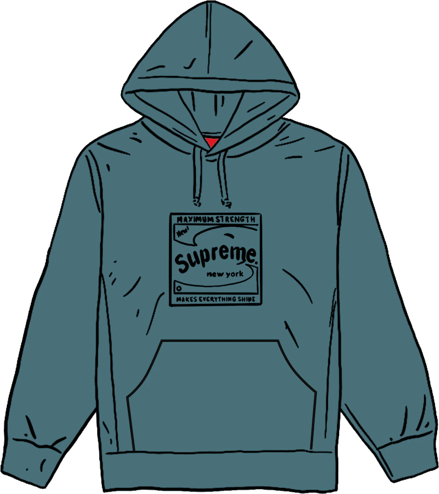 Supreme Shine Hooded Sweatshirt Slate メンズ - SS21 - JP