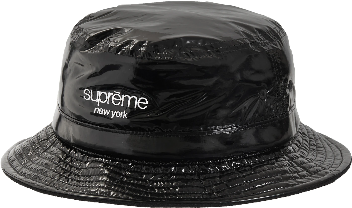 Supreme Pinstripe Bucket Hat Black/Red-Grey 32900 