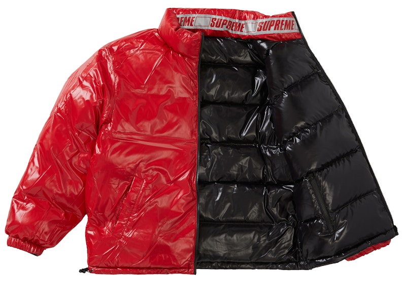 Supreme Shiny Reversible Puffy Jacket Black Men's - SS20 - US