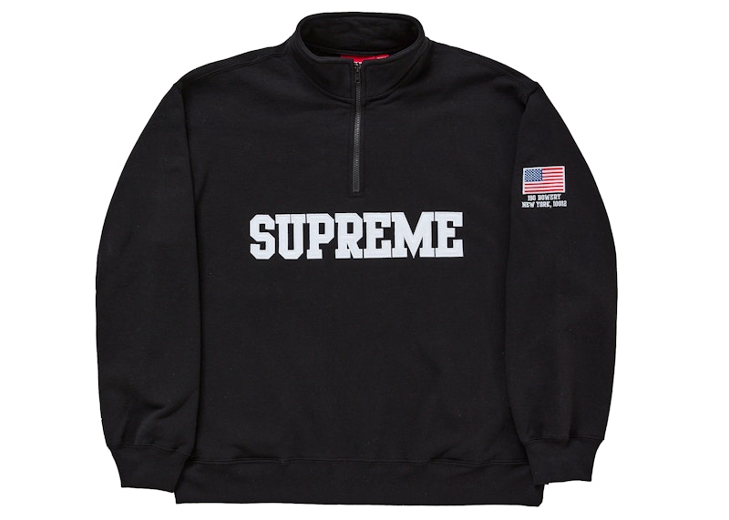 Supreme　シュプリーム Supreme Shop Flag Half Zip Pullover Black メンズ - SS26 - JP