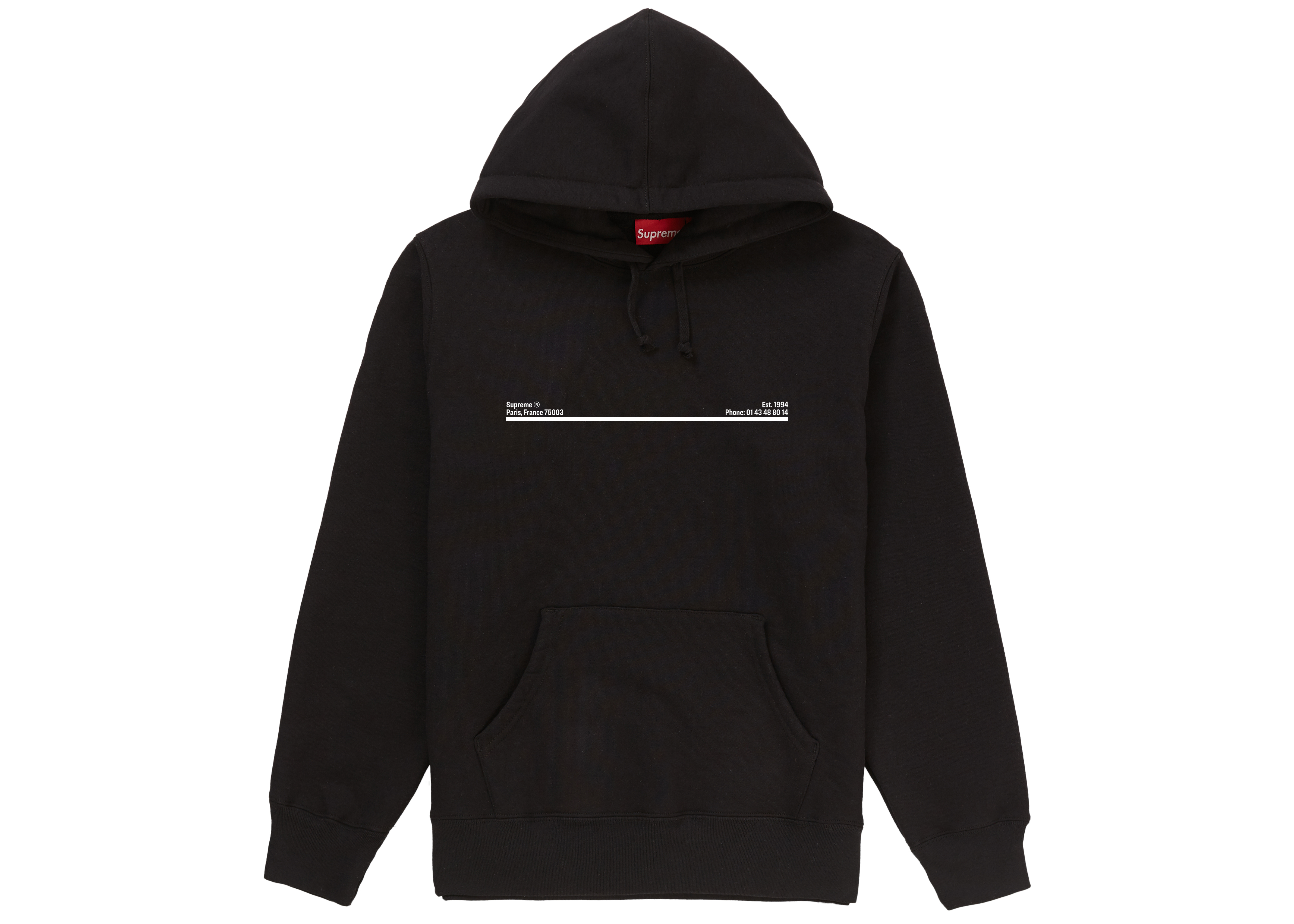 Supreme Shop Hooded Sweatshirt Black Paris メンズ - FW20 - JP