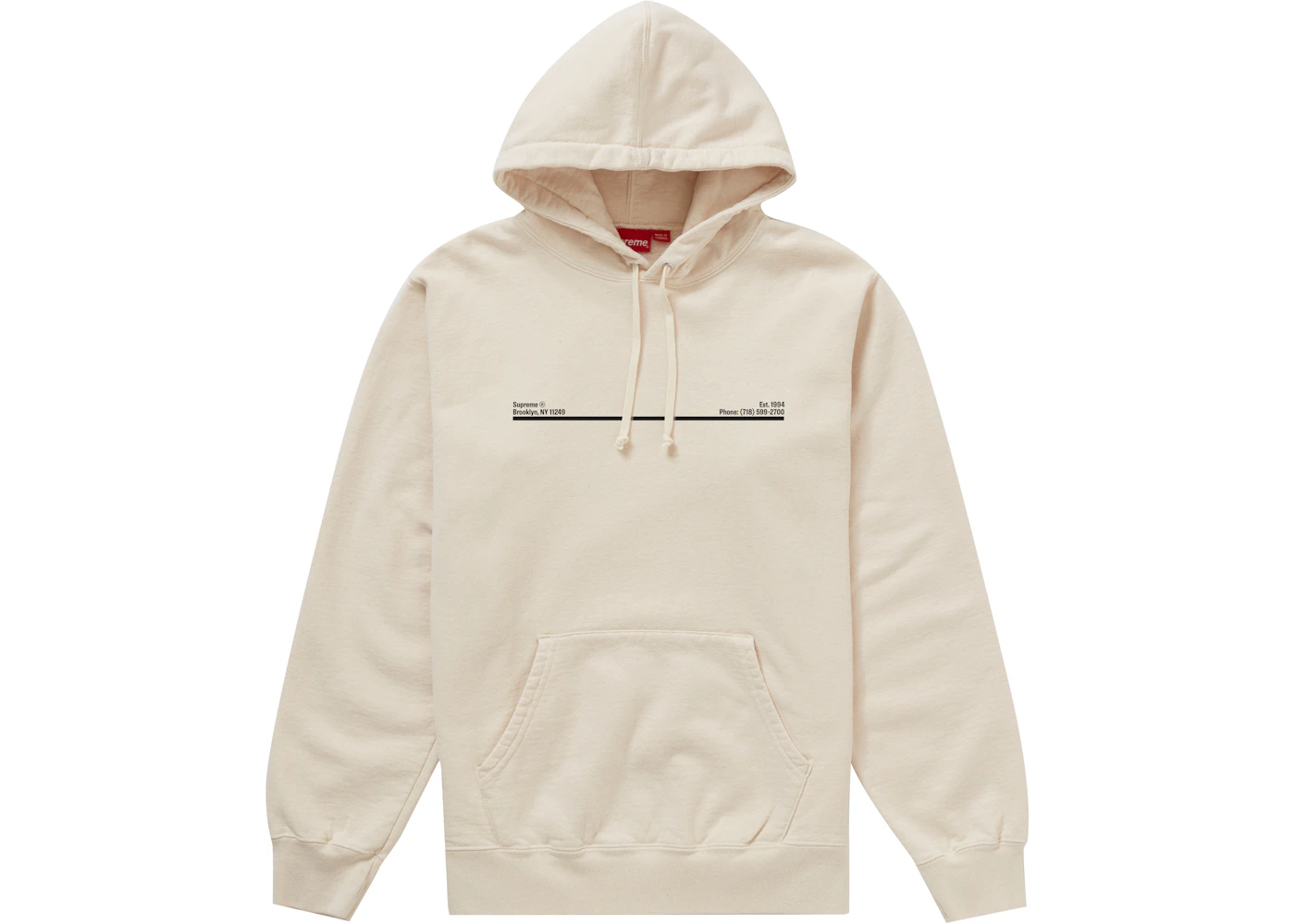 supreme cream sweatshirt