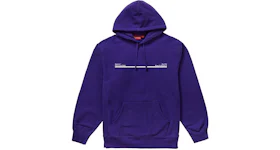Supreme Shop Hooded Sweatshirt Purple Paris