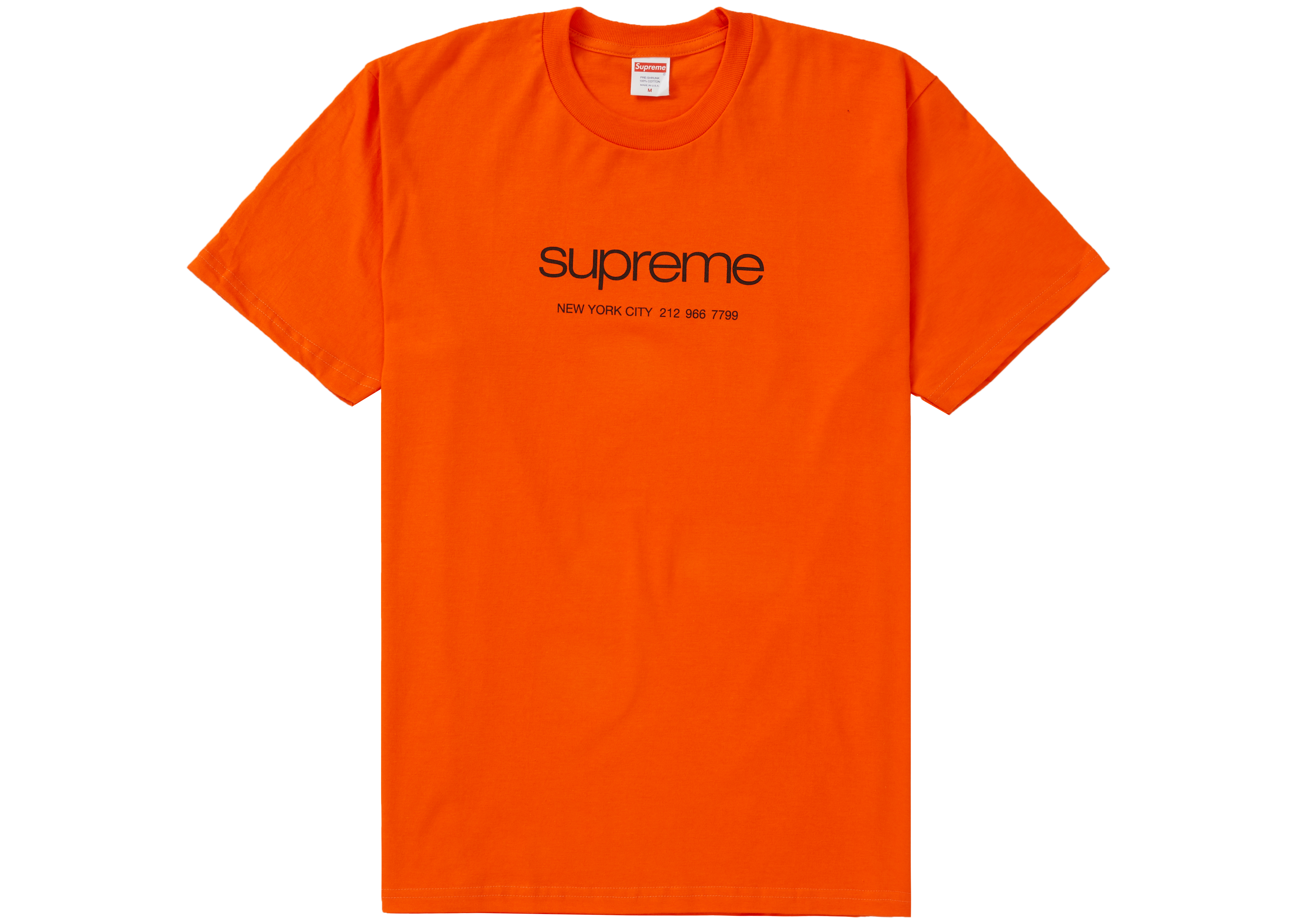 Supreme Shop Tee Orange Men's - SS20 - US