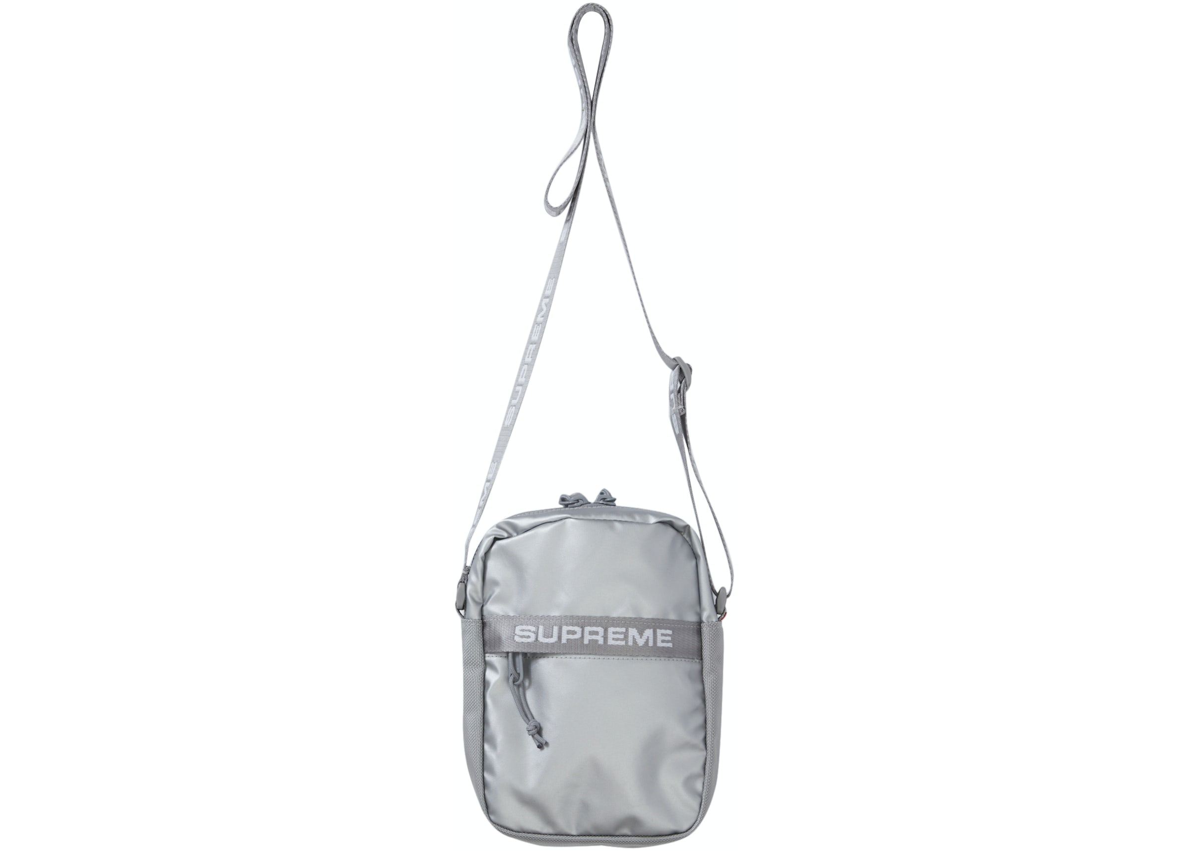 Supreme Small Waist Bag Silver Fw22 New AUTHENTIC