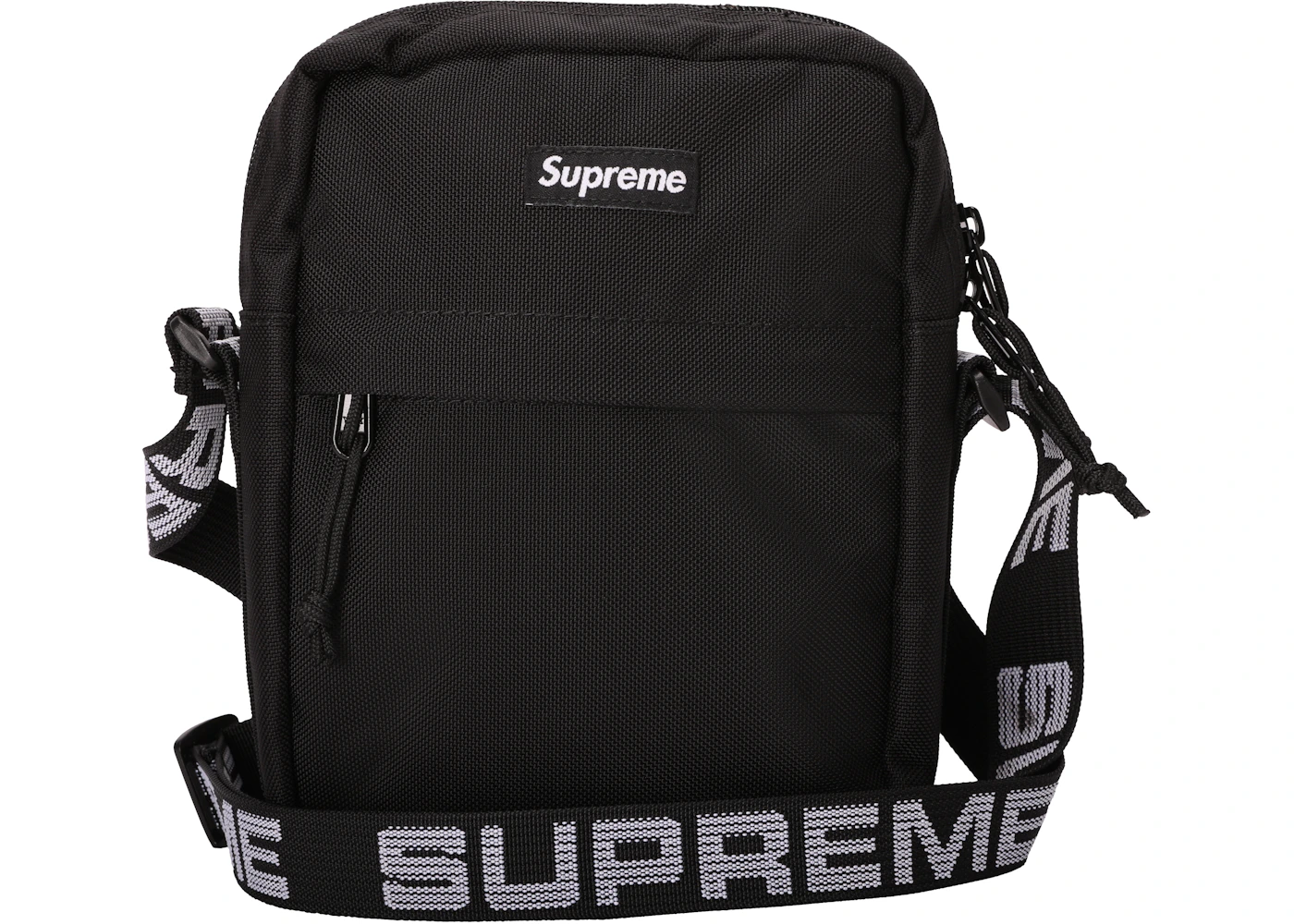 Supreme Shoulder Bag (SS18) Black  Shoulder bag women, Bags, Black shoulder  bag