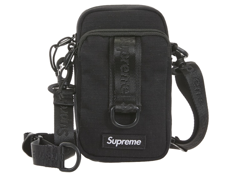 未使用級 Supreme 20SS Shoulder Bag 2WAY 希少 SS20 Supreme Black Shoulder Mesh Side Bag Cordura - NEW In Factory
