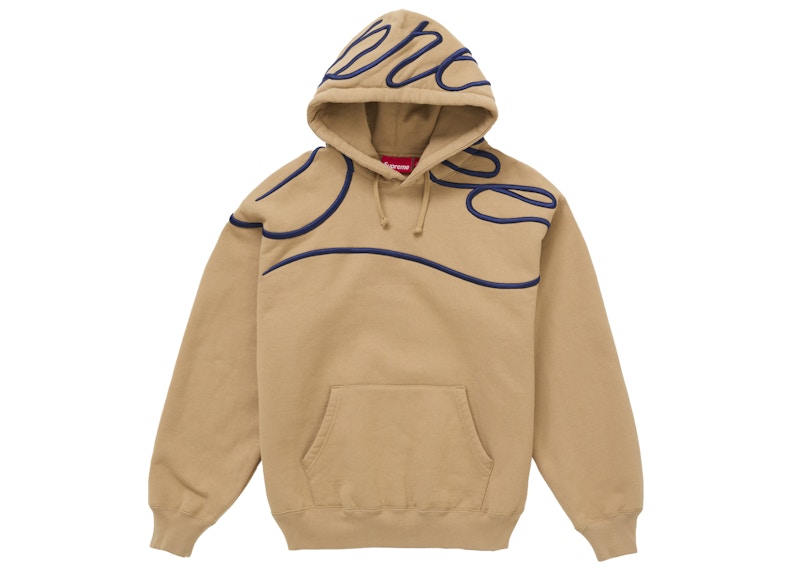 Supreme Shoulder Script Hooded Sweatshirt (SS25) - $168