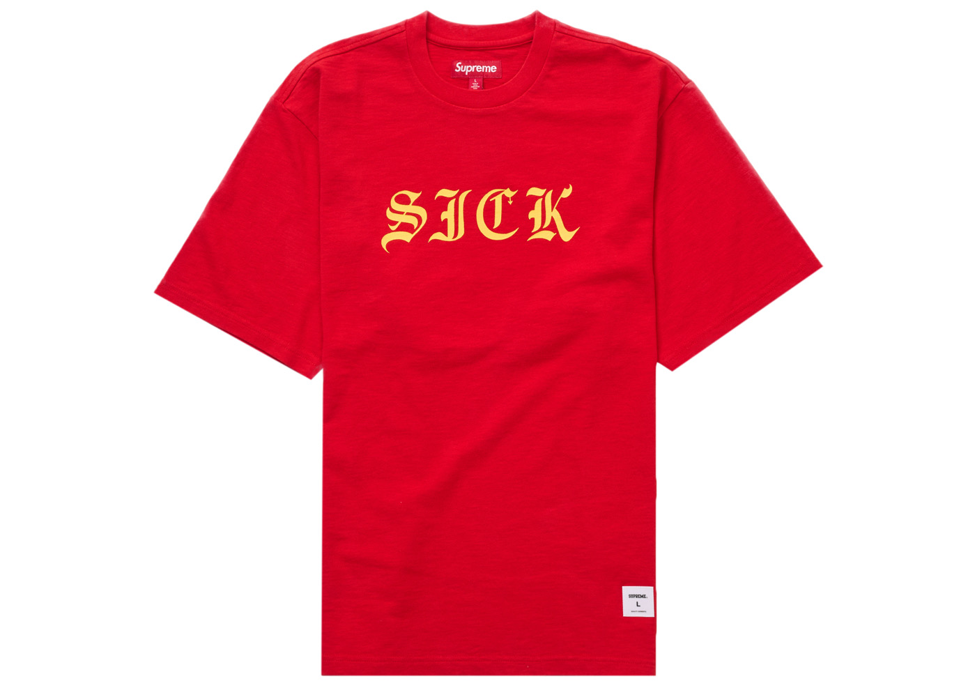Supreme Sick S/S Top Red メンズ - SS24 - JP