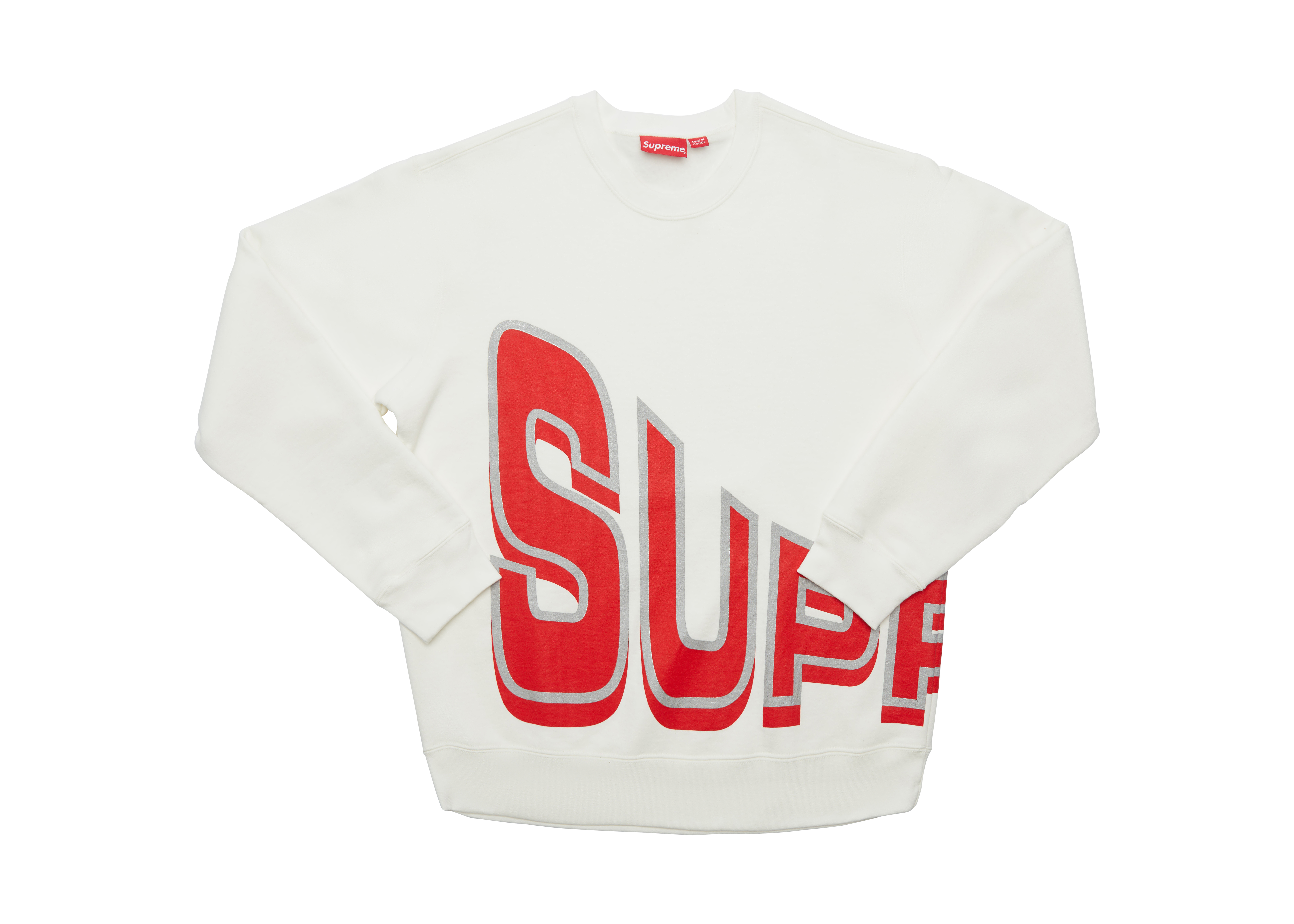 Supreme Side Arc Crewneck White Men's - SS18 - US