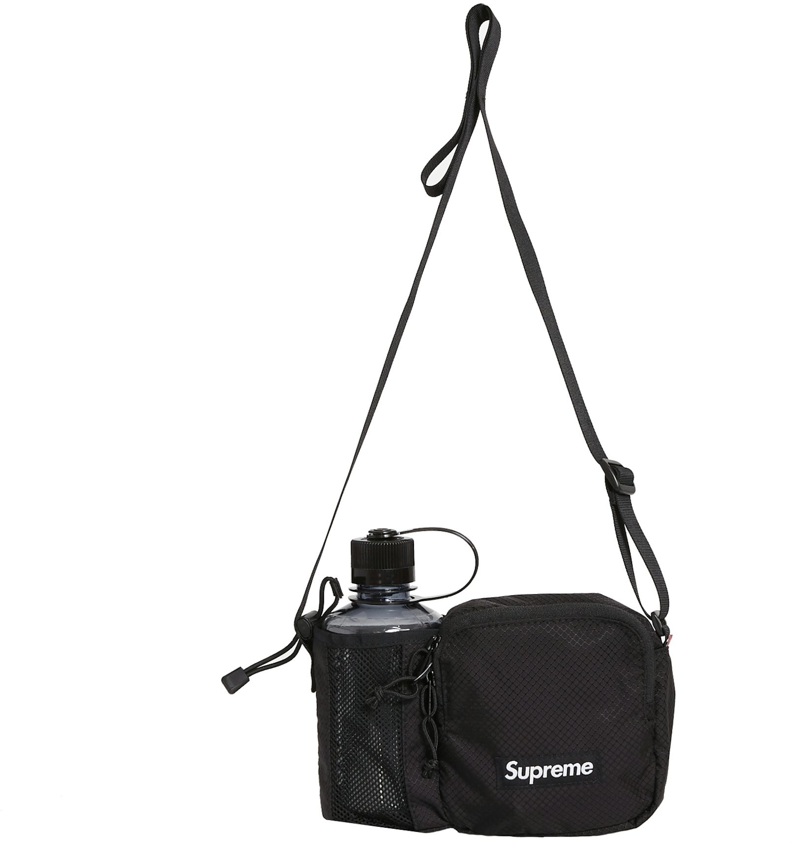 Supreme logo-patch Shoulder Bag - Grey