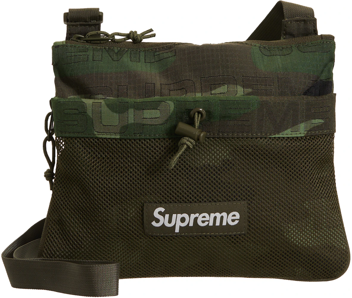 Supreme Leather Woodland Camo Waistbag - Green Waist Bags, Bags -  WSPME65261
