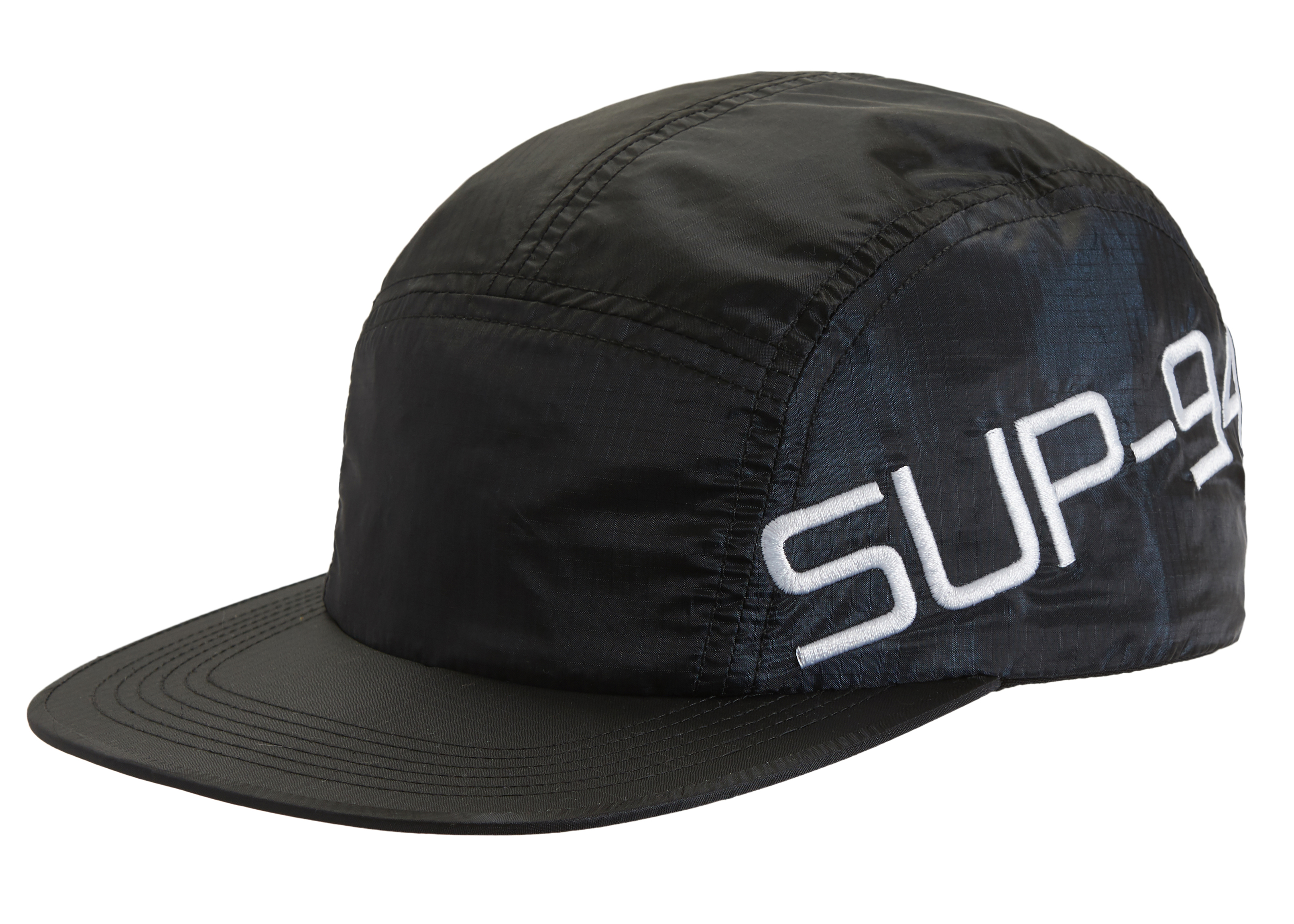 SUPREME Side Logo Camp Cap Black