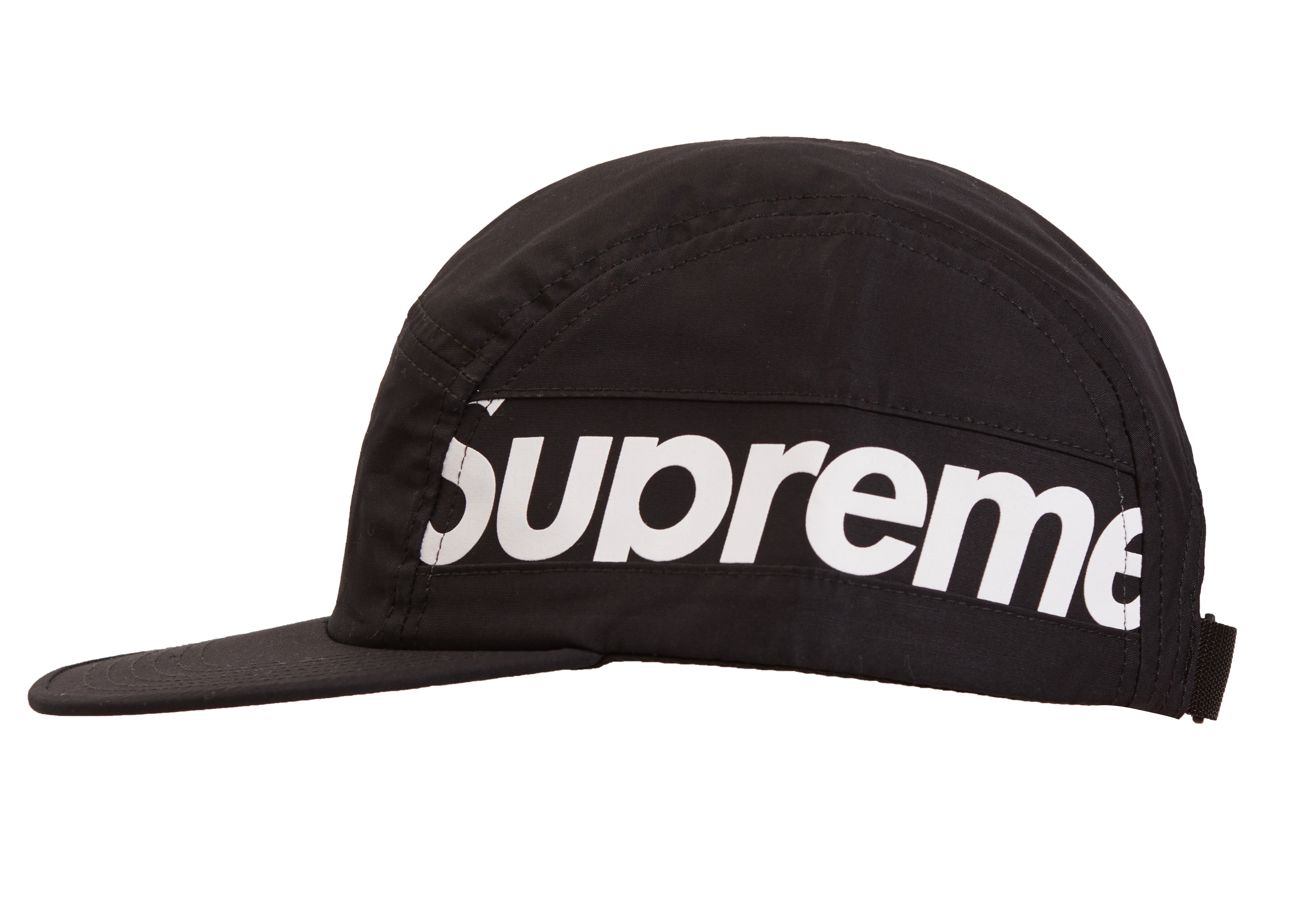 Supreme Side Panel Camp Cap Black - FW18 - GB