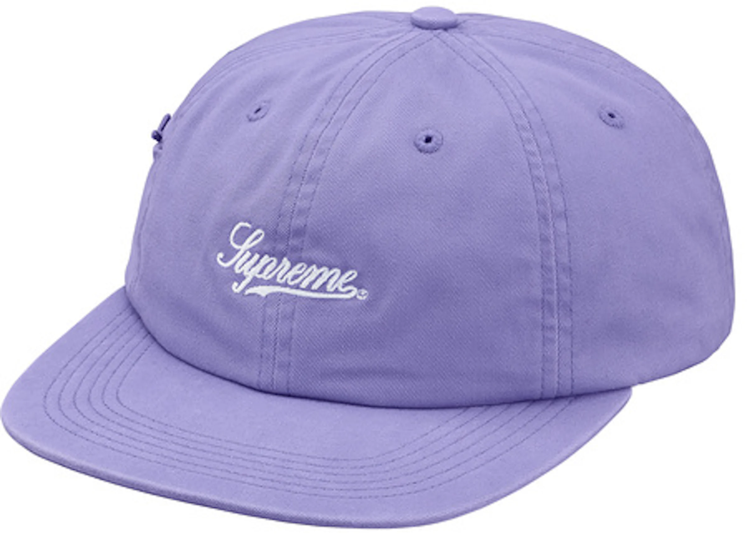 Supreme Side Pocket Script Logo 6-Panel Light Purple Men's - SS18 - US