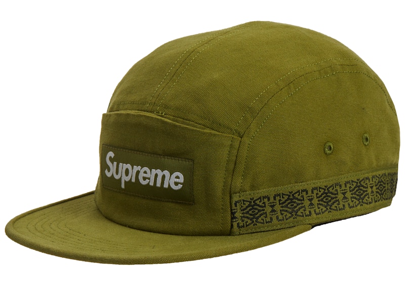 supreme side tape camp cap