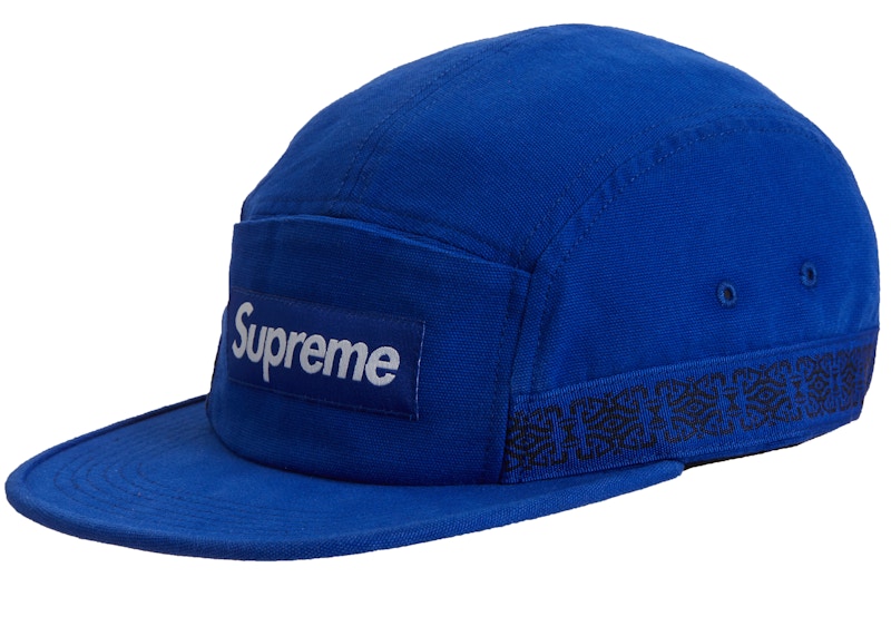 supreme side tape camp cap