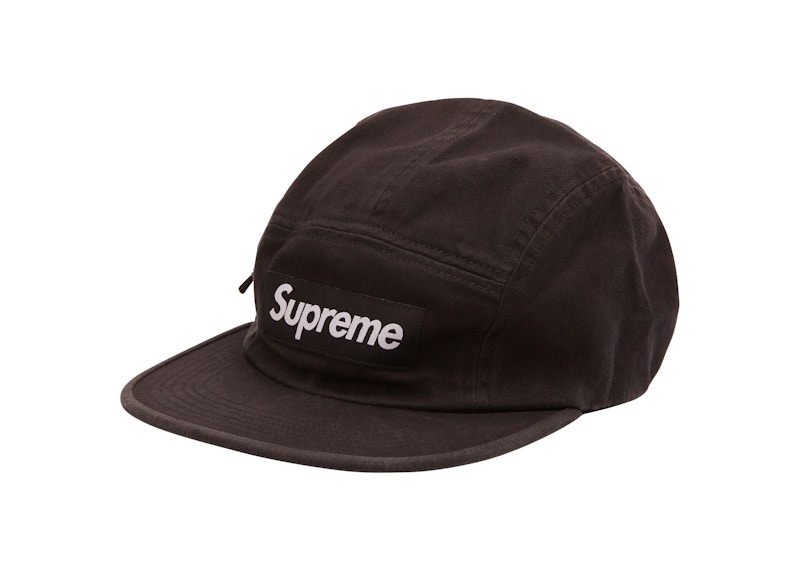 supreme Side Zip Camp Cap ブラック-