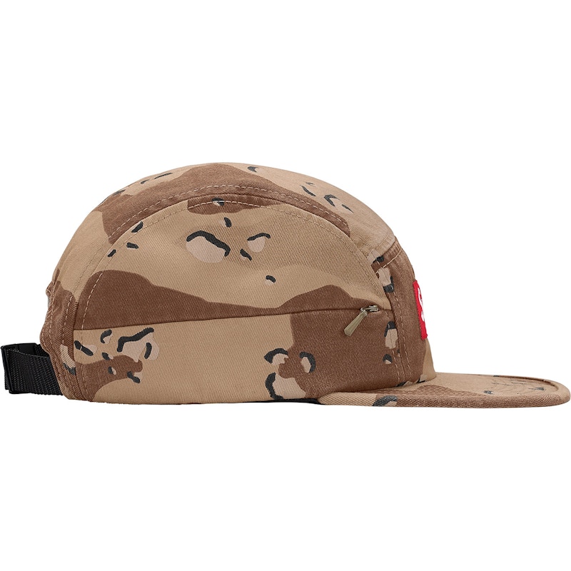 SUPREME Leather Camp Cap Desert Camo65cm頭周り - mirabellor.com