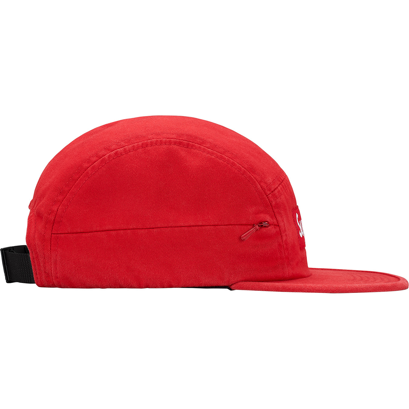 Supreme Side Zip Camp Cap Red