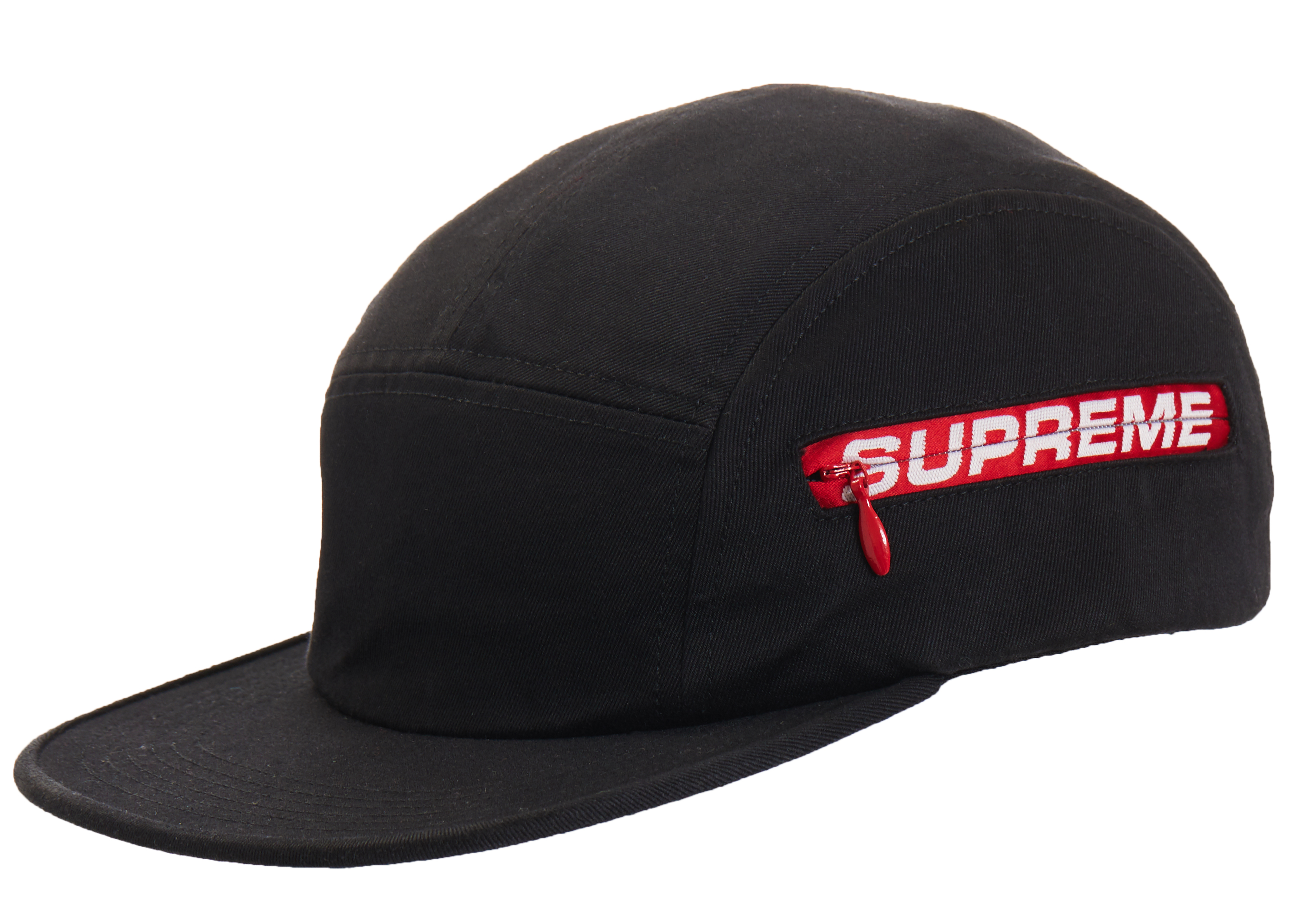 Supreme Side Zip Camp Cap (SS19) Black - SS19 - US
